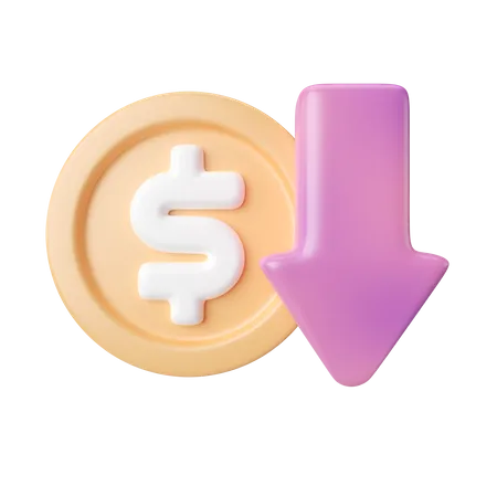 This Is Deflation 3 D Render Illustration Icon High Resolution Png File Isolated On Transparent Background Available 3 D Model File Format BLEND OBJ FBX 3D Icon