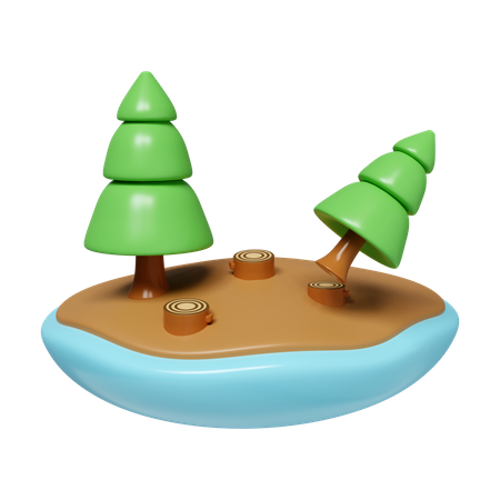 Deforestation  3D Icon