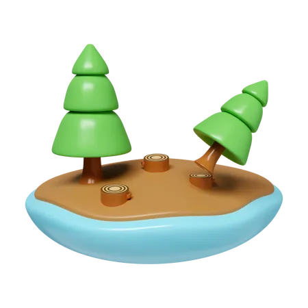 Deforestation  3D Icon