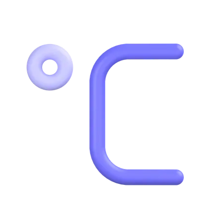 Degré Celsius  3D Icon