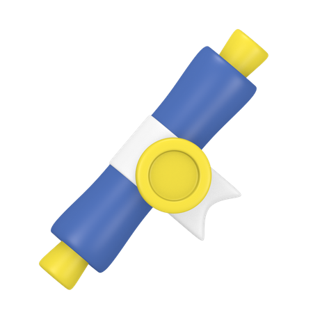 Degree Certificate  3D Icon