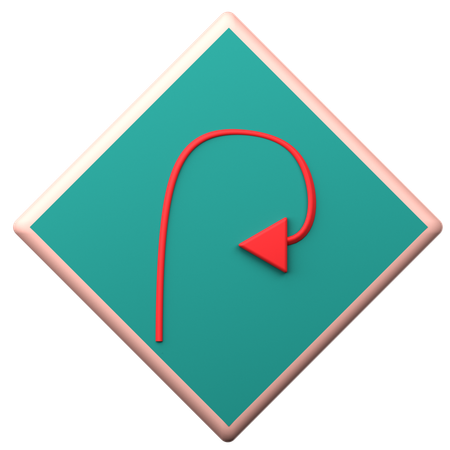 Degree Curve  3D Icon