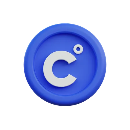 Degree emblem celcius  3D Icon