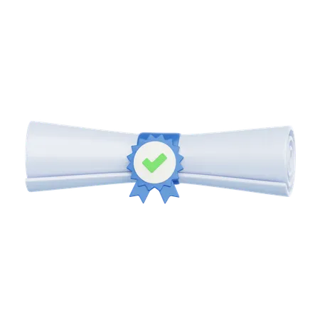 Degree Scroll  3D Icon