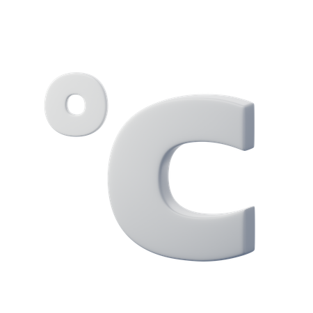 Degrees Celsius  3D Icon