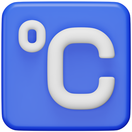 Degrees Celsius Symbol  3D Icon