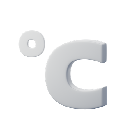 Degré Celsius  3D Icon