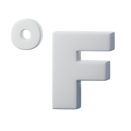 Degrés Fahrenheit  3D Icon