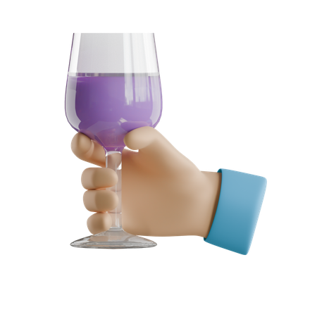 Degustação de vinho  3D Icon