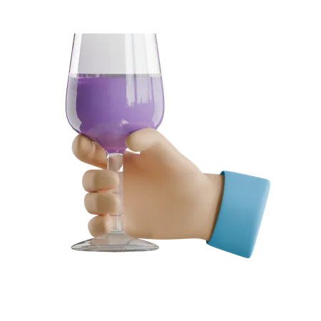 Degustação de vinho  3D Icon