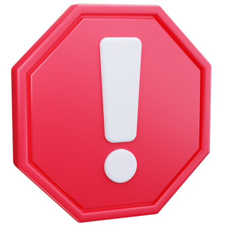 Dejar de advertir  3D Icon