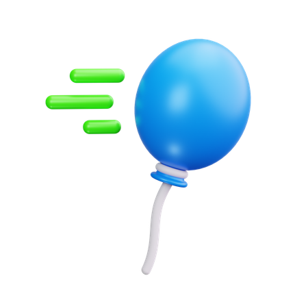 Dekorative Luftballons  3D Icon