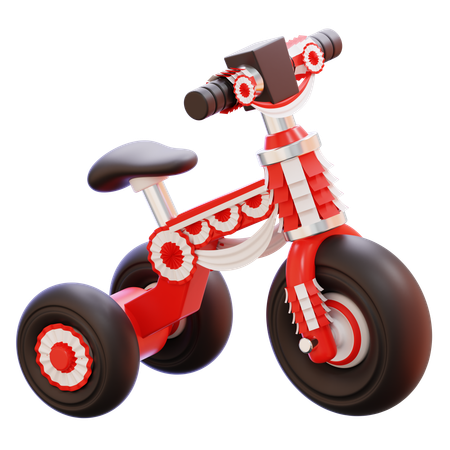 Wettbewerb für dekorierte Fahrräder  3D Icon