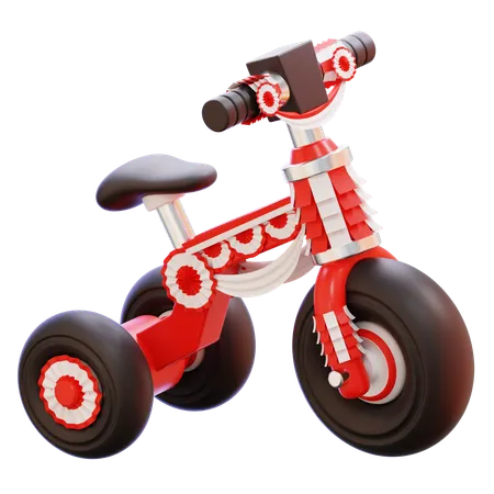 Wettbewerb für dekorierte Fahrräder  3D Icon