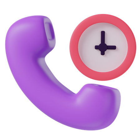 Delay Call  3D Icon