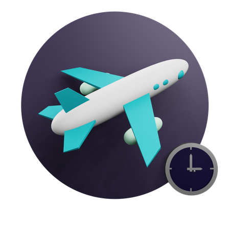 Delayed Flight  3D Icon