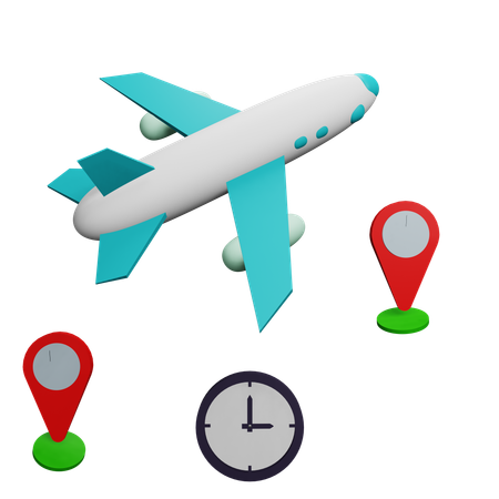 Delayed Flight  3D Icon