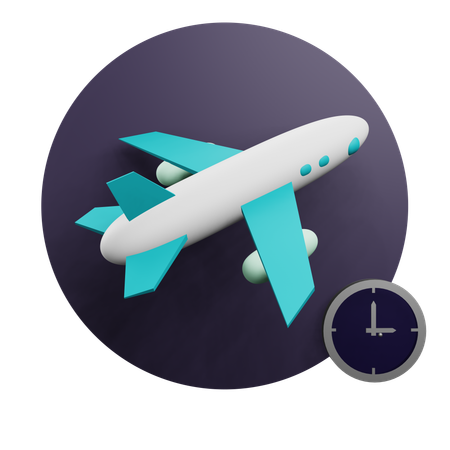 Delayed Flight  3D Icon