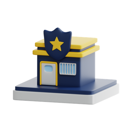 Delegacia de polícia  3D Icon