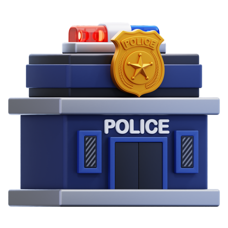 Delegacia de polícia  3D Icon