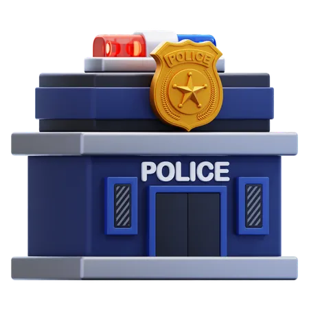 Delegacia de polícia  3D Icon