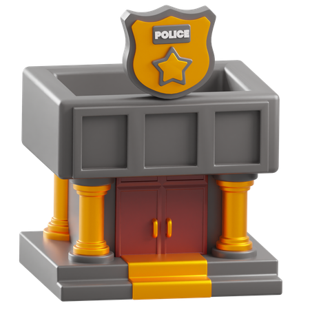 Delegacia de polícia  3D Icon
