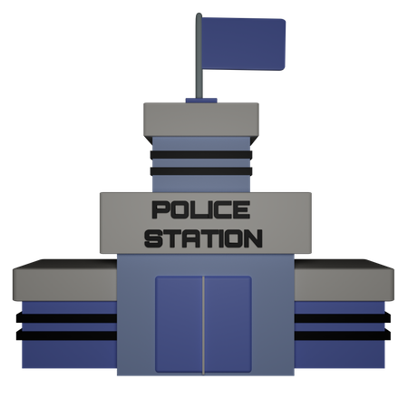 Delegacia de polícia  3D Icon