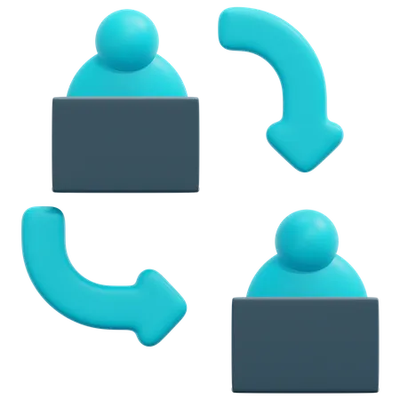 Delegate Agile  3D Icon