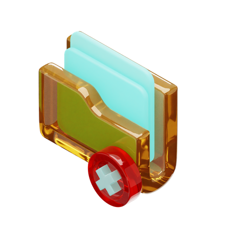 Excluir pasta  3D Icon