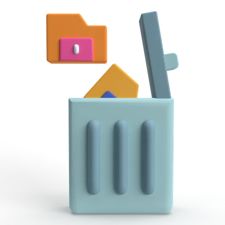 Delete  3D Icon