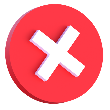 Delete  3D Icon