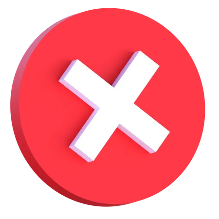 Delete  3D Icon
