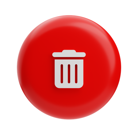 Delete  3D Icon