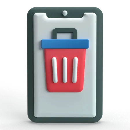 Delete  3D Icon
