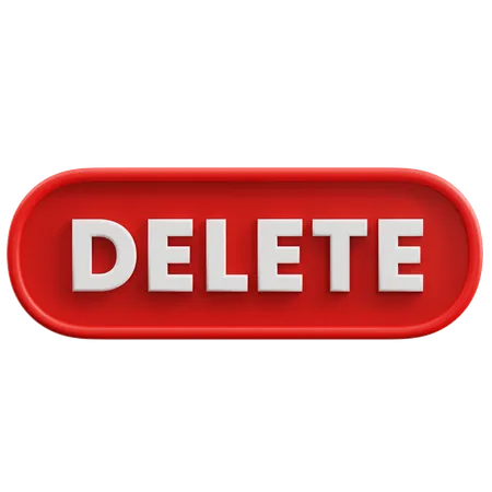 DELETE  3D Icon