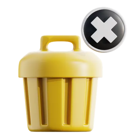 Delete  3D Icon