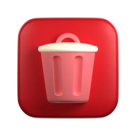 Delete  3D Icon