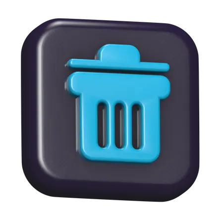 Delete  3D Icon