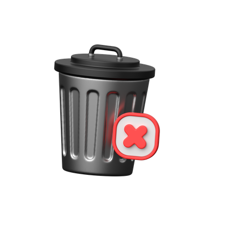 Delete  3D Icon