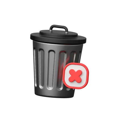 Delete  3D Icon