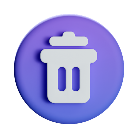 Delete  3D Icon