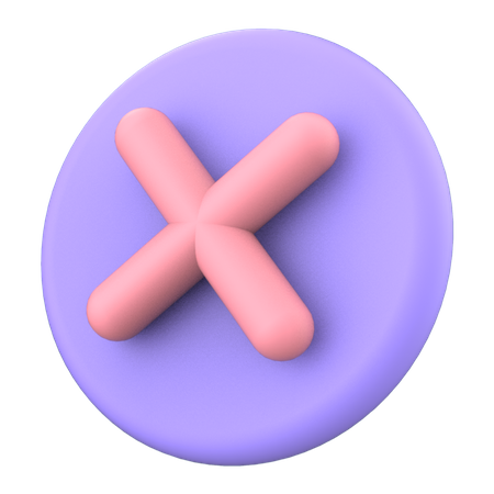 Delete  3D Icon