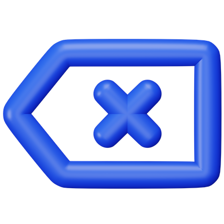 Delete  3D Icon