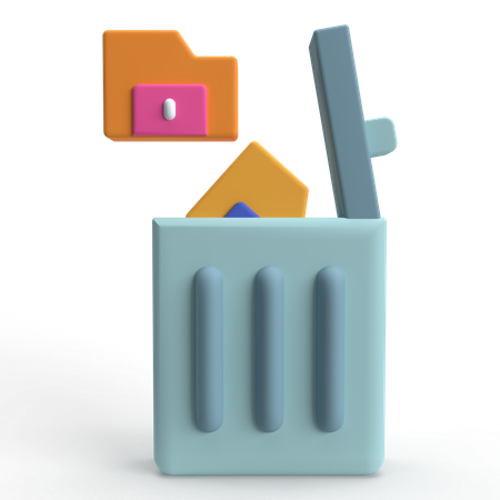 Delete  3D Icon