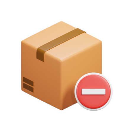 Delete Box  3D Icon