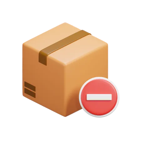 Delete Box  3D Icon