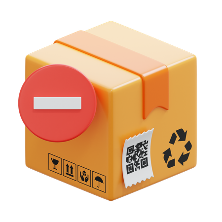 Delete Box  3D Icon