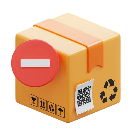 Delete Box  3D Icon