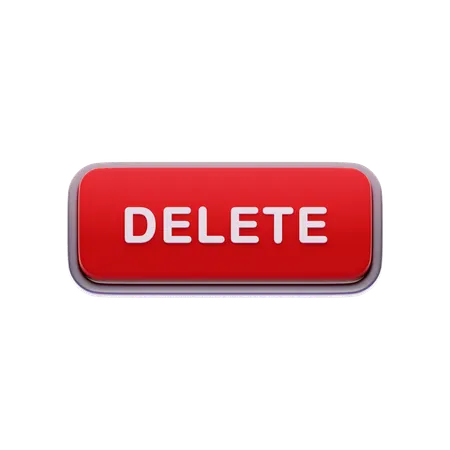 Delete button  3D Icon