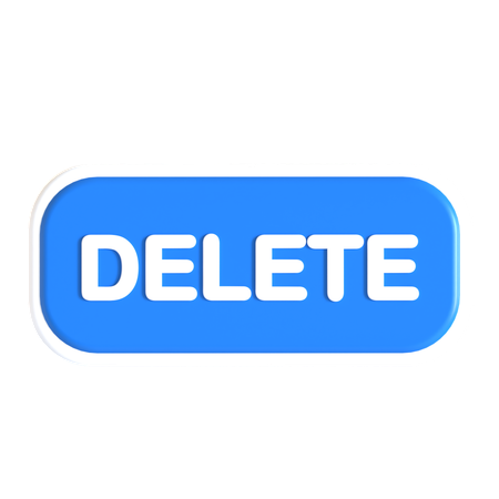 Delete Button  3D Icon